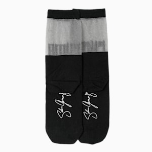 SG x PUMA Transparent Top Crew Socks [1 Pair], black